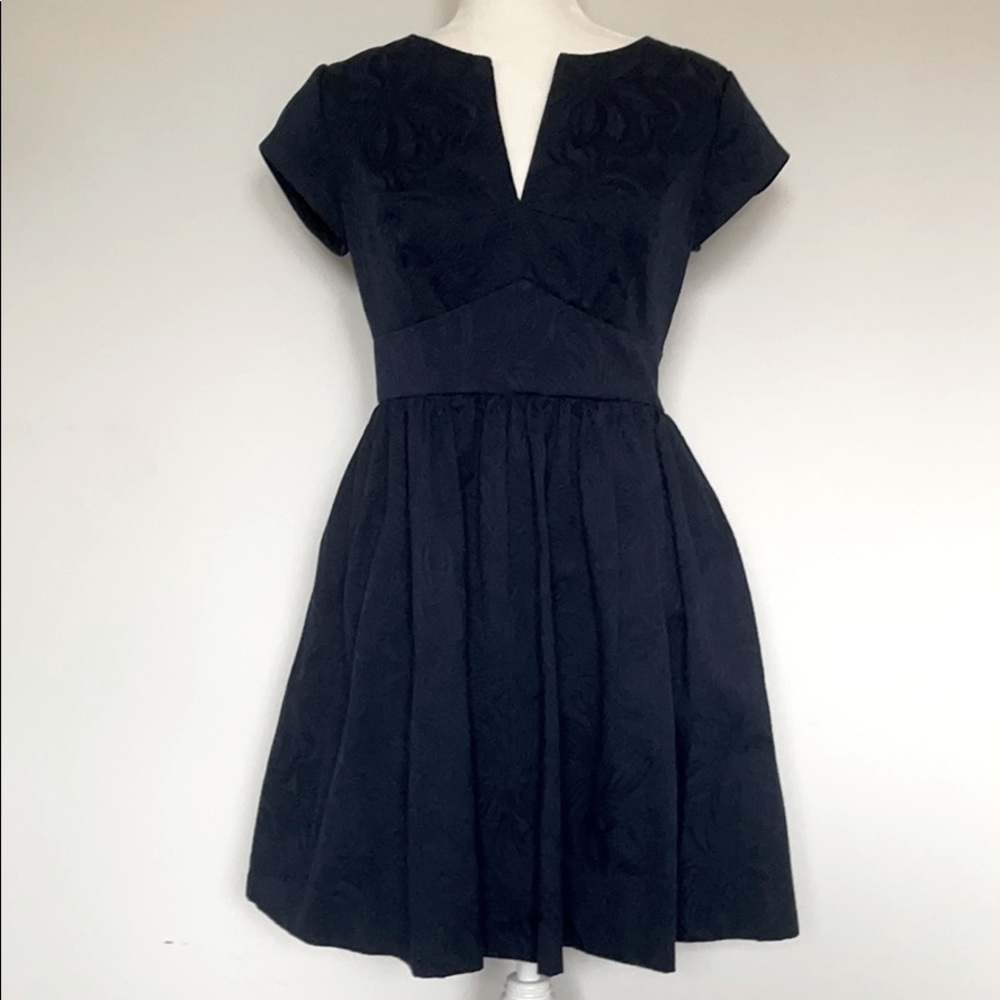 Juicy Couture Navy Floral Brocade Dress Size 6